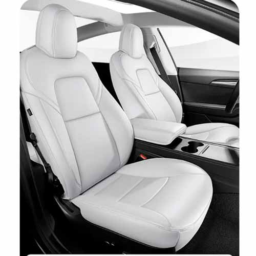 Front Seats Unique Sport PVC Leather Seat Cushions Full Set Luxury Universal Car Seat Cover