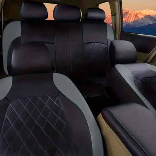 Custom Car Seat Cover Luxury Sports Style Leather Cushion with Front and Rear Full Set