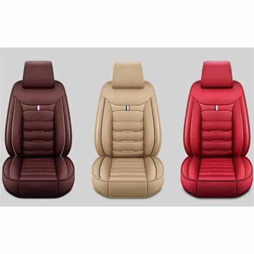 Hot sales Full Set of Universal PVC Leather Car Seat Cover with Car Seat Cushion Premium Interior Accessory for 5-seat